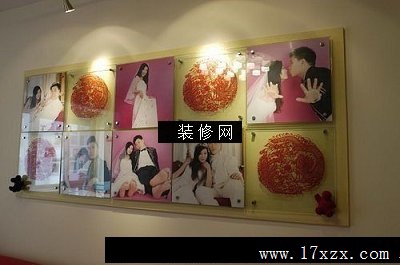 新婚房流行流行客厅实景图照片墙