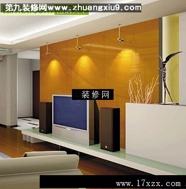 流行客厅效果图电视墙